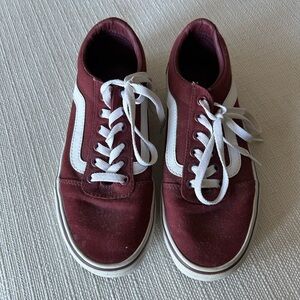 Burgundy Vans